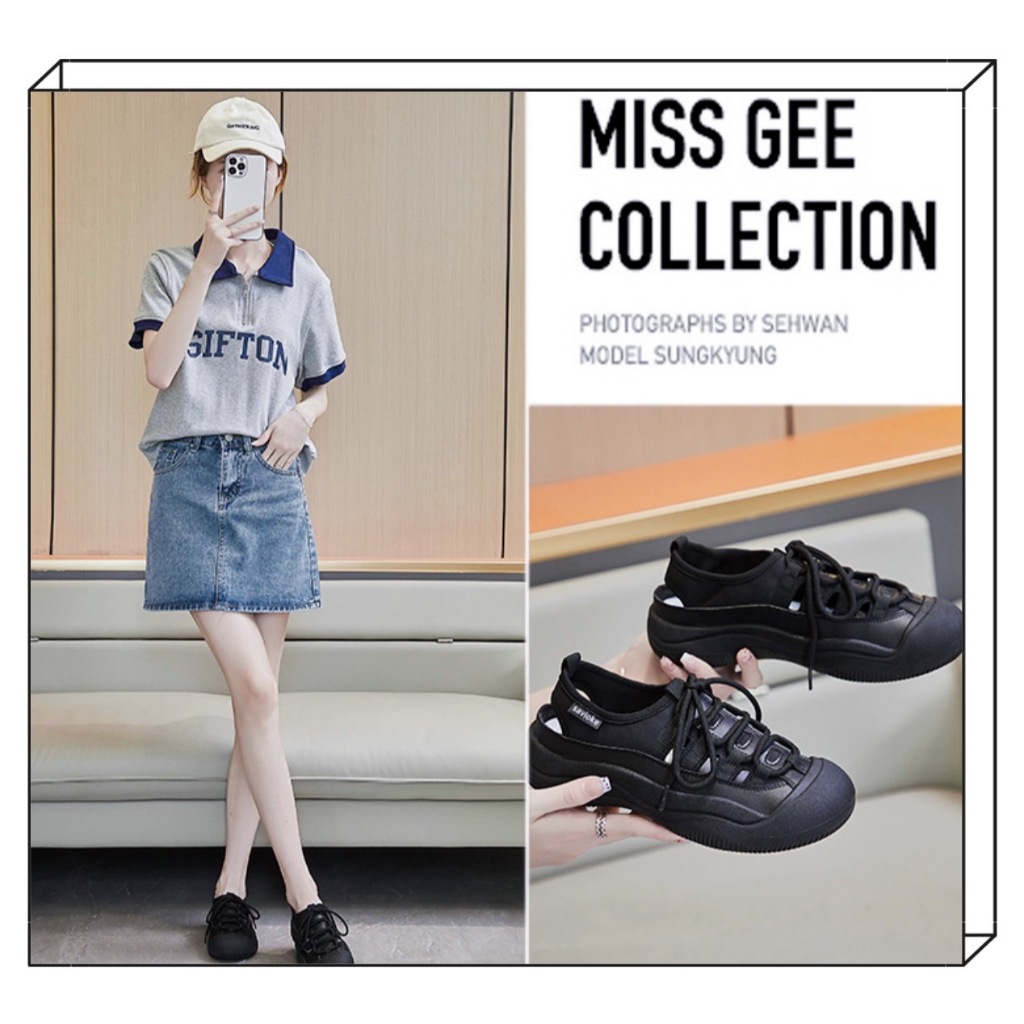 มาใหม่ Marian รองเท้าผ้าใบรัดส้นสำหรับผู้หญิง No.A0449พร้อมส่ง