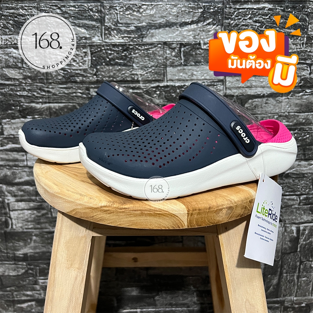 รองเท้าCrocs lintride เพื่อสุขภารุ่นขายดีเพิ่งมาใหม่ รองเท้าแตะหัวโต ใส่ได้ทั้งผู้หญิงและผู้ชายมีไซด์ 36 ถึง 45