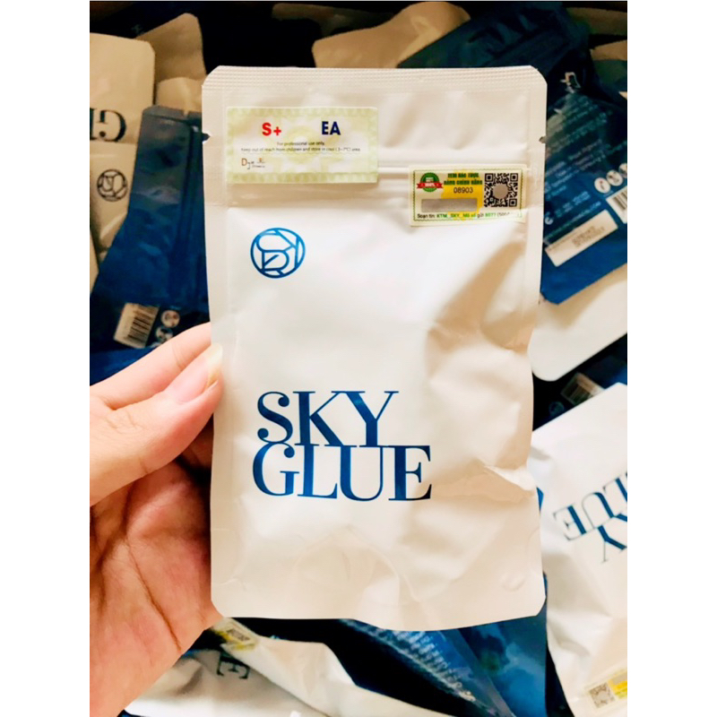 กาวต่อขนตา(skyS+) แห้งไว2-3วินาที