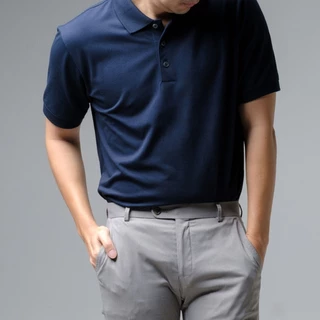 era-won เสื้อโปโล แขนสั้น ทรงสลิม Polo Shirt สี Navy
