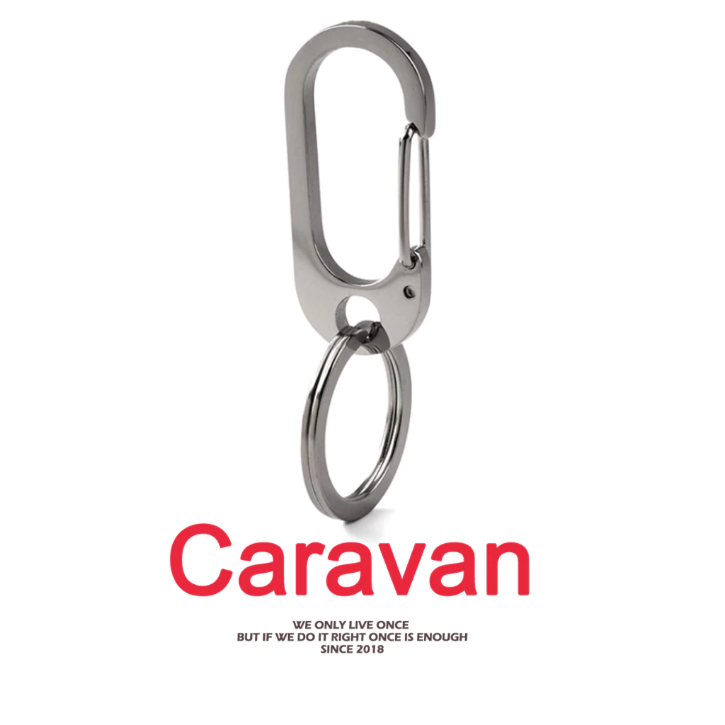 Caravan Crew Keychain keyring พวงกุญแจ Snap Clip ที่คล้องกุญแจ