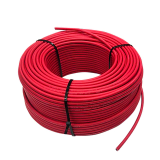 สายไฟโซล่าเซลล์ ยี่ห้อ LINKและ SolarLink (สีแดง,ดำ) แบ่งขาย 10 เมตร CABLE PV-4SQM (solar cell) สายโซล่าเซลล์ สายไฟ สายไฟ