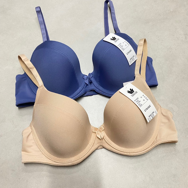 WB9B21 ,WB9B44 Wacoal Basic Bra เสื้อชั้นใน มีโครง ฟองบาง ตะขอ 2 แถว