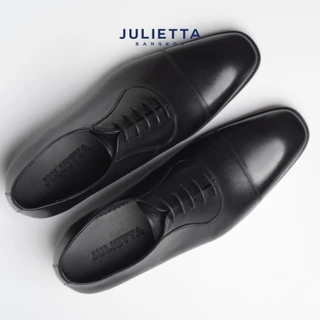 JULIETTA - Oxford Captoe Calfskin : Black (Square Toe)