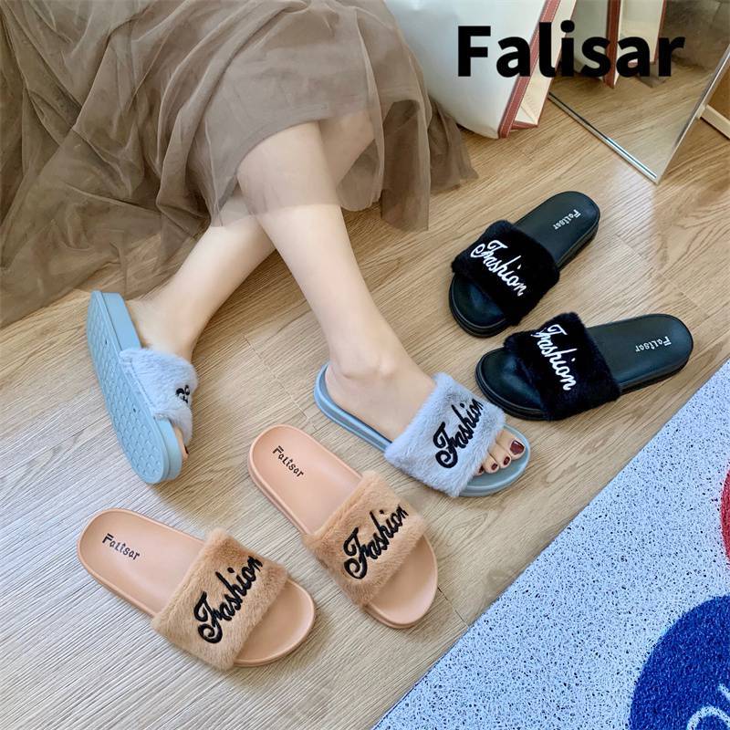 Falisar รองเท้าแตะผู้หญิงแบบสวม สีพาสเทลนุ่มๆ นำ้หนักเบา ใส่สบาย รุ่น 0129-1