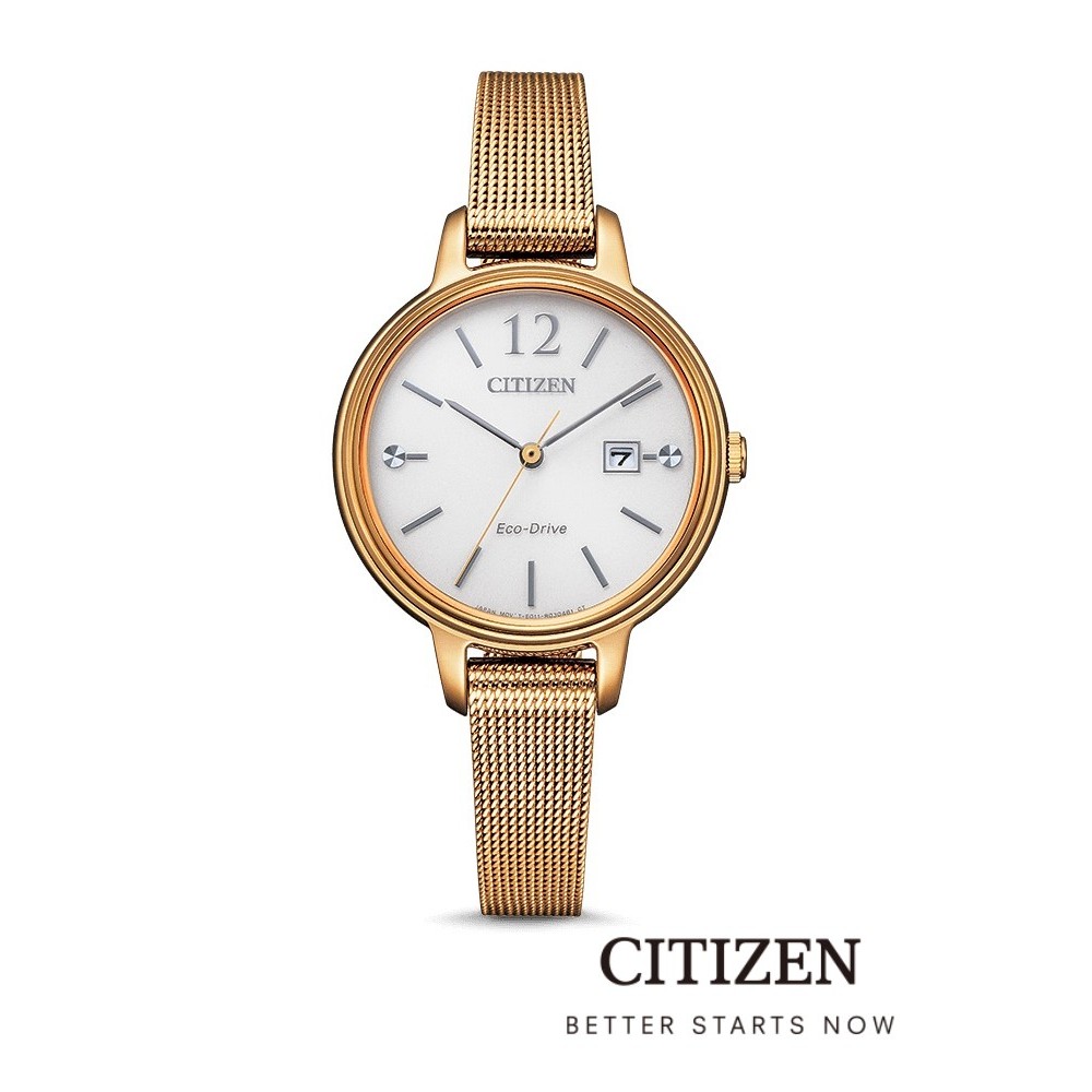 CITIZEN Eco-Drive EW2447-89A Lady Watch ( นาฬิกาผู้หญิงพลังงานแสง )