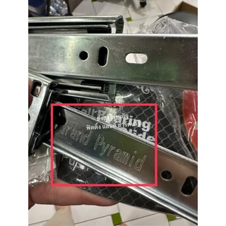รางลิ้นชัก แบบกดกระเด้ง รางลูกปืน กดเด้ง กดกระเด้ง Drawer slide Damping 10 - 22 นิ้ว (1 คู่)