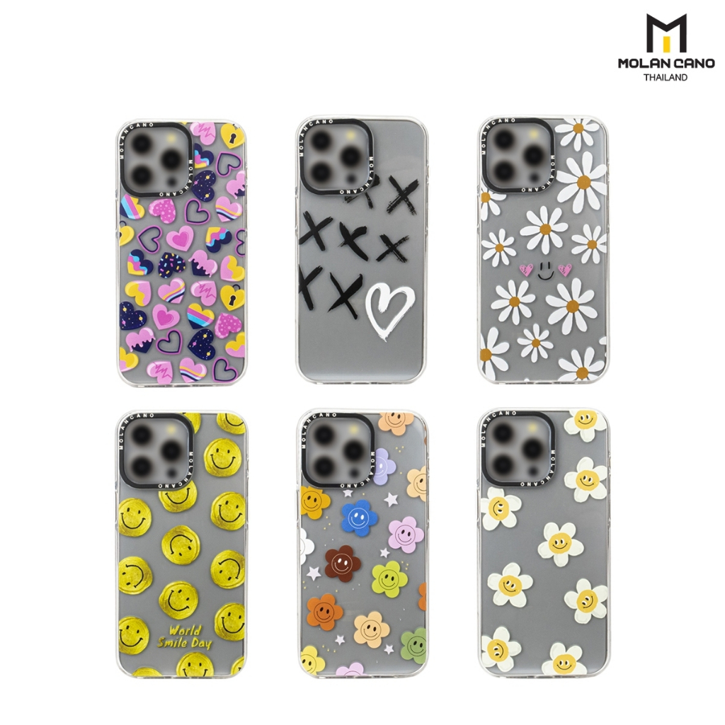 MOLAN CANO เคส รุ่น ip15/15+/15pro/15pro max collection jelly printing เคส case