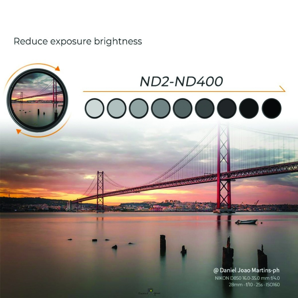 SHUTTER B Multi Coated ND2-400 ND filter ประกันศูนย์ไทย 5 ปี เเถมฟรี ผ้า Microfiber SKU.1615