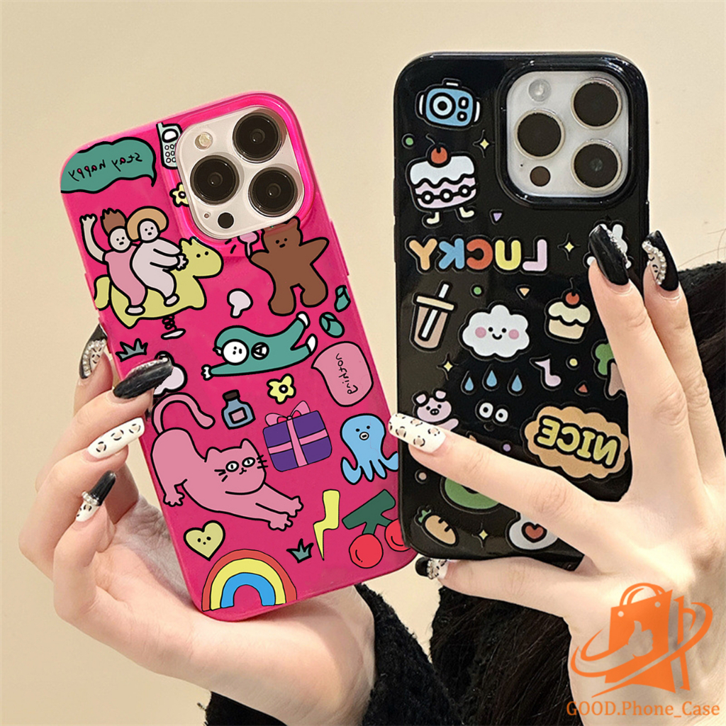 🔥GOOD🔥เคสโทรศัพท์ สำหรับรุ่น15/15PRO/15PLUS/15PROMAX 13/12/14 11 Pro Max 8/7 Plus X/XR นิ่มกันกระแทก เคสโทรศัพท์#5055