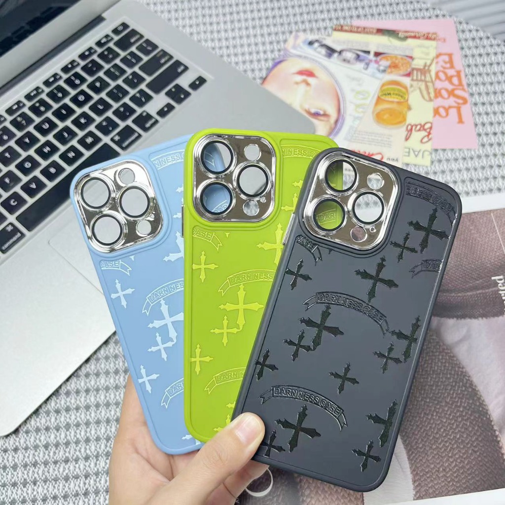 🔥ส่งจากไท🔥อ่อนนุ่ม แฟชั่น cross เคส for iPhone XR body 14Pro 13Pro เคสไอโฟน Xr บอดี้ 13Pro 14 pro ca