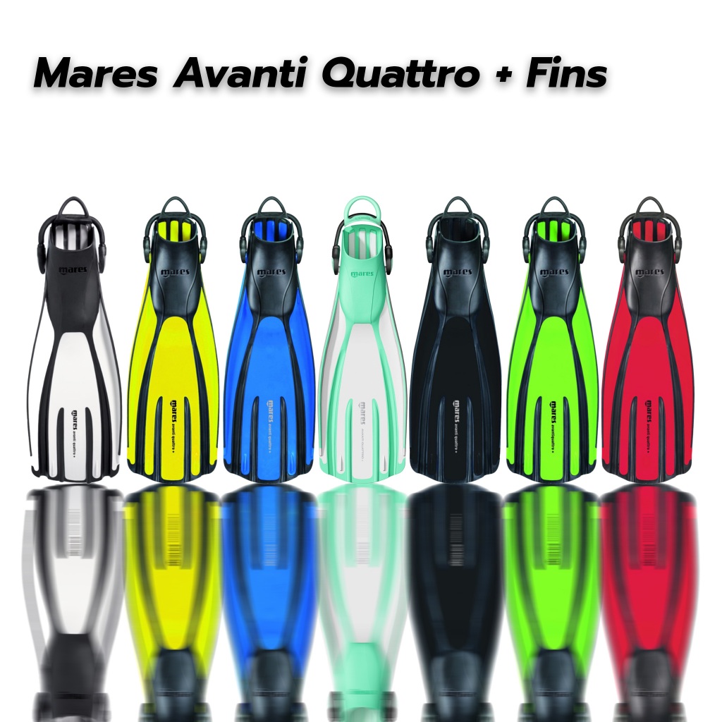 Mares Avanti Quattro + Fins ฟินดำน้ำรุ่นยอดนิยมของมาเรส