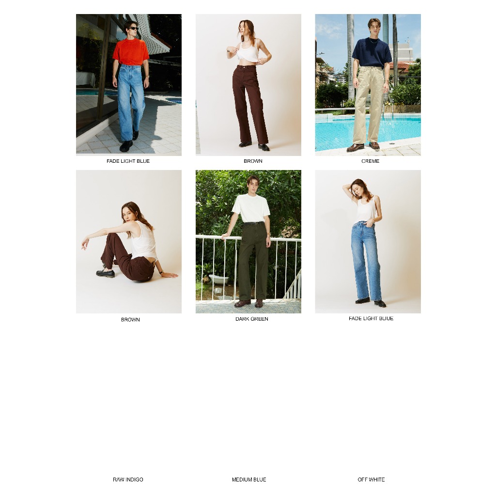 ané volume2 signature jeans กางเกงยีนส์เอวสูงขากระบอกตรงผ้านำเข้าจากญี่ปุ่น ane.wear