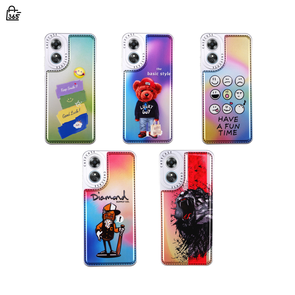 เคส สำหรับ OPPO A17 CPH2477 เคสซิลิโคนนิ่ม สกรีนลาย ลายการ์ตูน กันกล้อง