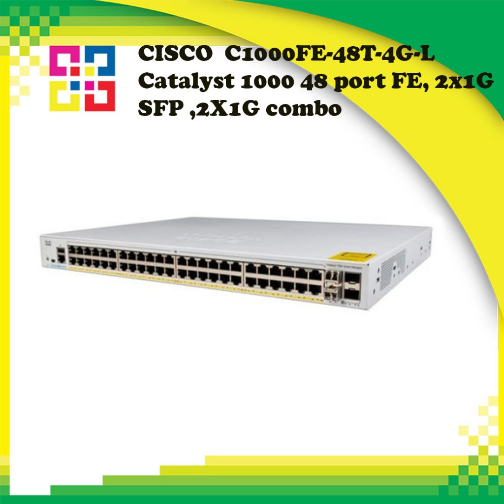 CISCO  C1000FE-48T-4G-L Catalyst 1000 48 port FE, 2x1G SFP ,2X1G combo