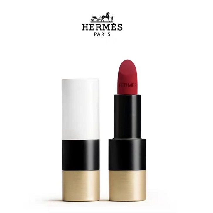Hermes Lipstick Rouge 1.5g ลิปแมทติดทน ลิปสติกลิปสติกเนื้อซาตินให้ความชุ่มชื้น ลิบกันน้ํา Satin Lipstick