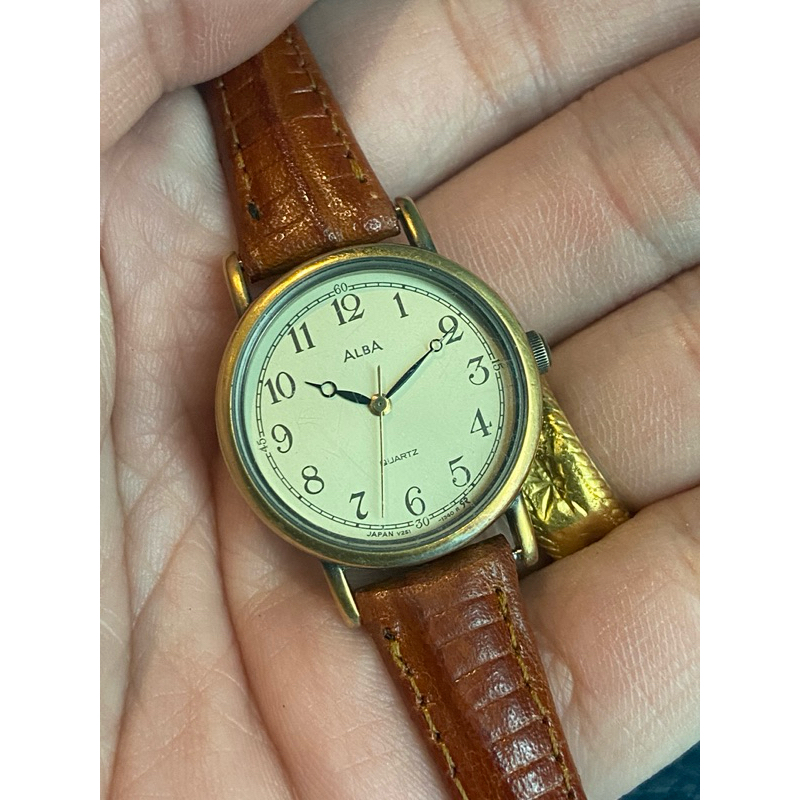 ขายนาฬิกา ALBA QUARTZ ของแท้ มือสอง ผู้หญิง