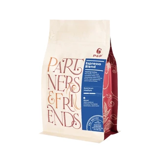 P&F Espresso Blend ขนาด 250g เมล็ดกาแฟคั่ว Arabica 100% (คั่วกลาง) | P&F Coffee พี แอนด์ เอฟ คอฟฟี่