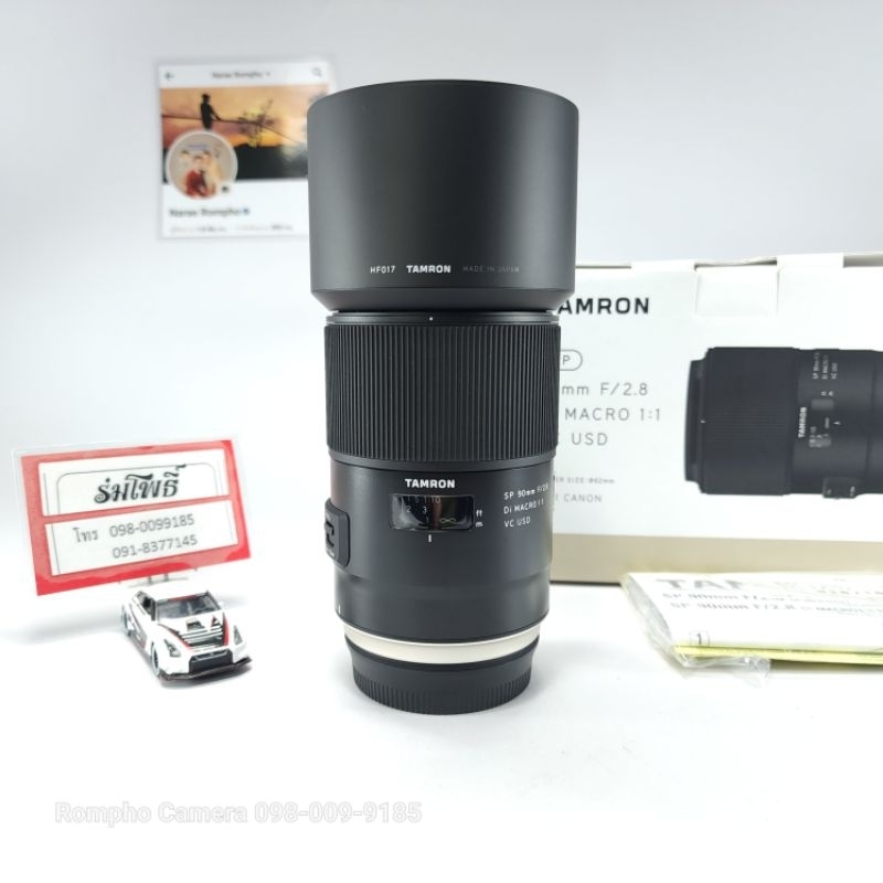 เลนส์ TAMRON 90F2 8 Di Macro 1:1 VC USD for canon