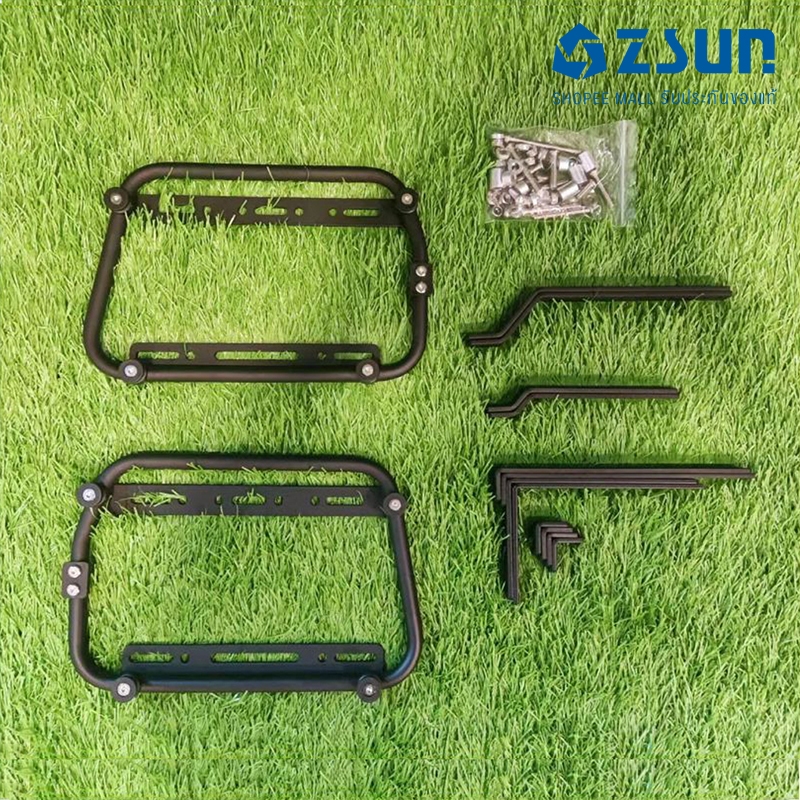 ZSUN แร็คข้าง เหมาะสำหรับรถจักรยานยนต์ทุกประเภท วัสดุอลูมิเนียม รุ่นที่อัปเกรดพิเศษ หนาขึ้นและกว้างข