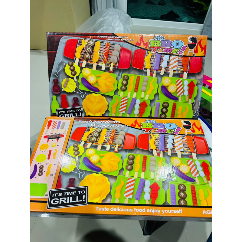 BBQ ของเล่นเด็ก อุปกรณ์ขายของ BBQ