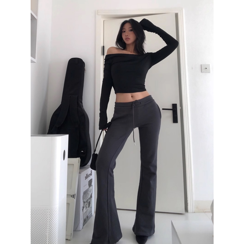 ⚡Gi Everday Sweatpants⚡กางเกงวอร์ม ผูกเอว กระเป๋าข้าง _Gioia.991  ( #gii497 )