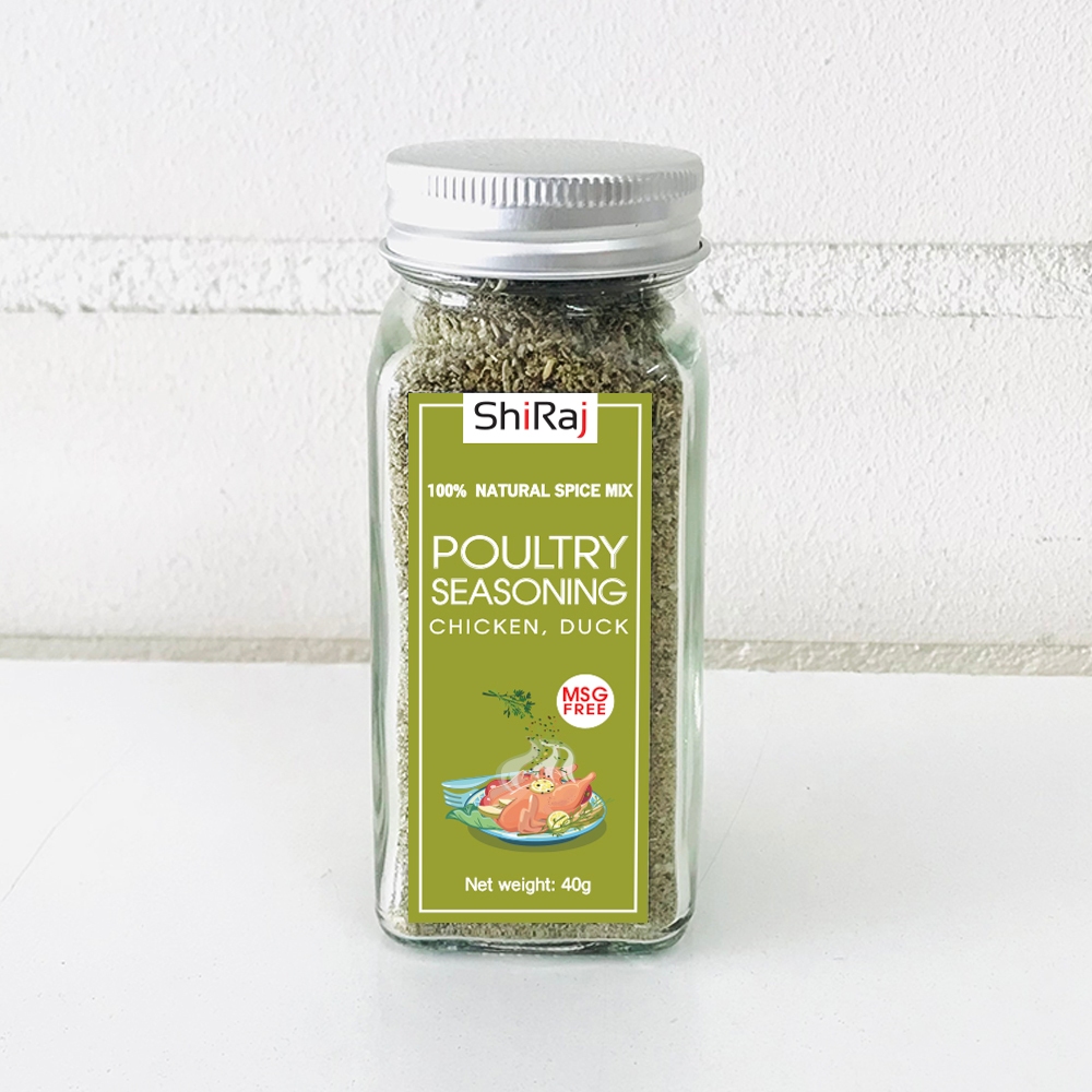 POULTRY Seasoning เครื่องเทศสูตร สำหรับหมักไก่ สัตว์ปีก หรือทำเกรวี่ สูตรไม่มีผงชูรส
