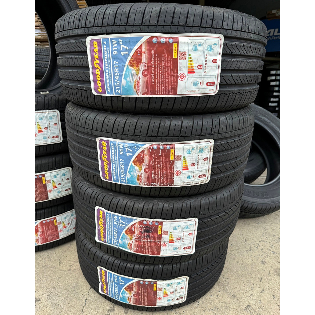 🔴 ยาง "#กู๊ดเยียร์" Goodyear Assurance TripleMax 2 215/45R17 ปี 22