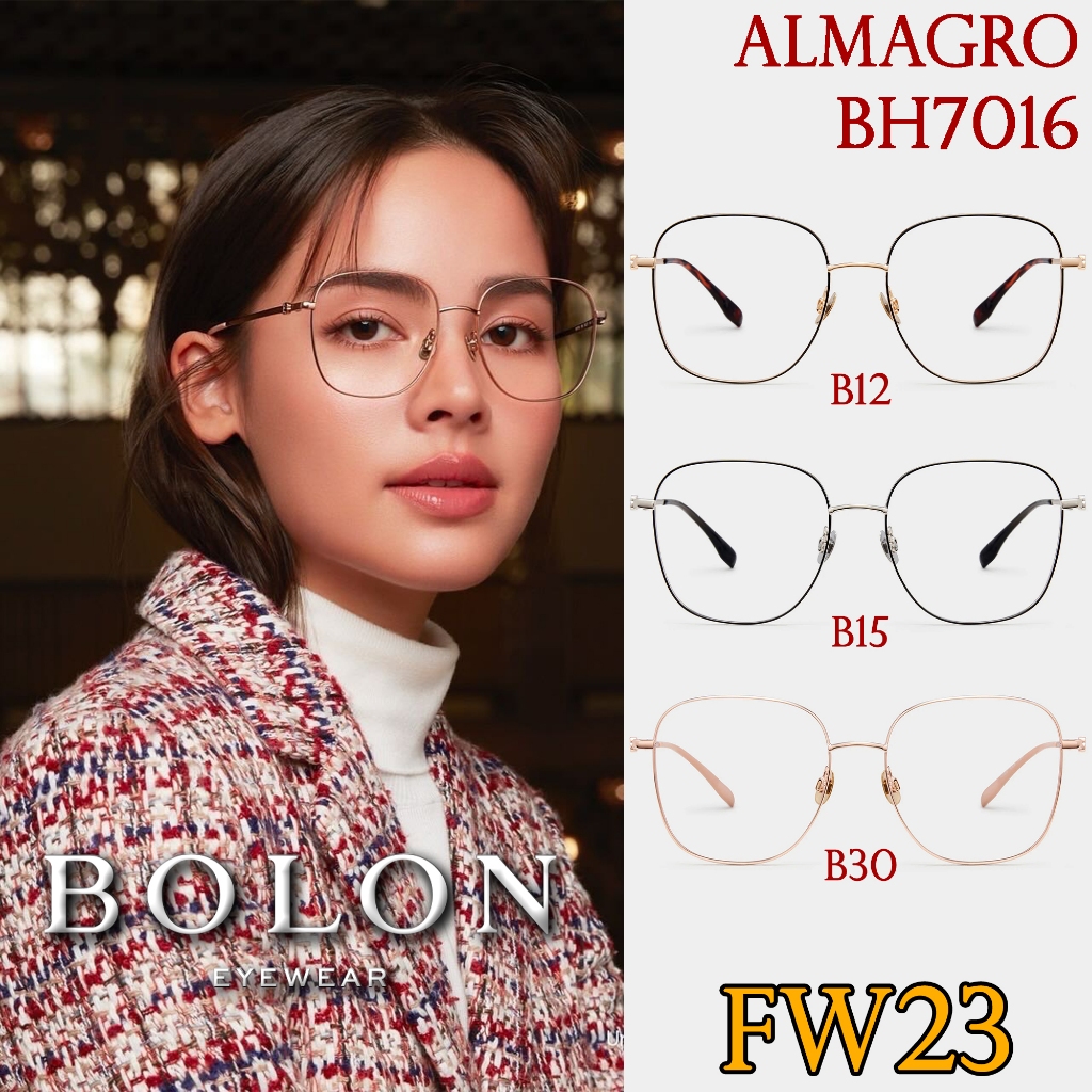 FW23 BOLON กรอบแว่นสายตา รุ่น Almagro BH7016 B12 B15 B30 [Alloy/β-Titanium] แว่นของญาญ่า แว่นของเจเจ