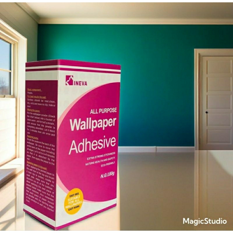กาววอลล์เปเปอร์อเนกประสงค์ Wallpaper Glue 180g (ติดได้ 5 ม้วน)