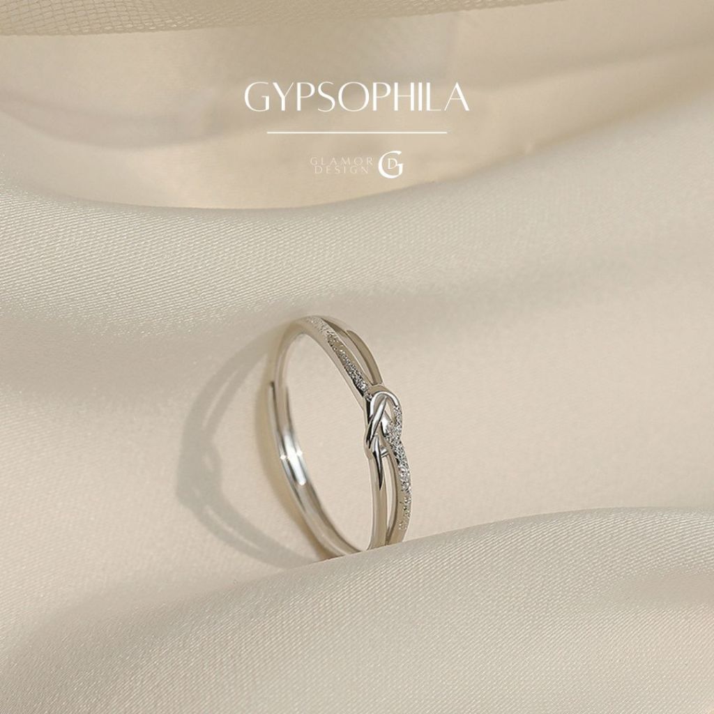 GLAMOR✨แหวนเงิน Gypsophila ฝังหินCZประกายละเอียดดุจเกสรยิปซี ดีไซน์ดอกไม้มงคลสื่อความหมาย รักยั่งยืน