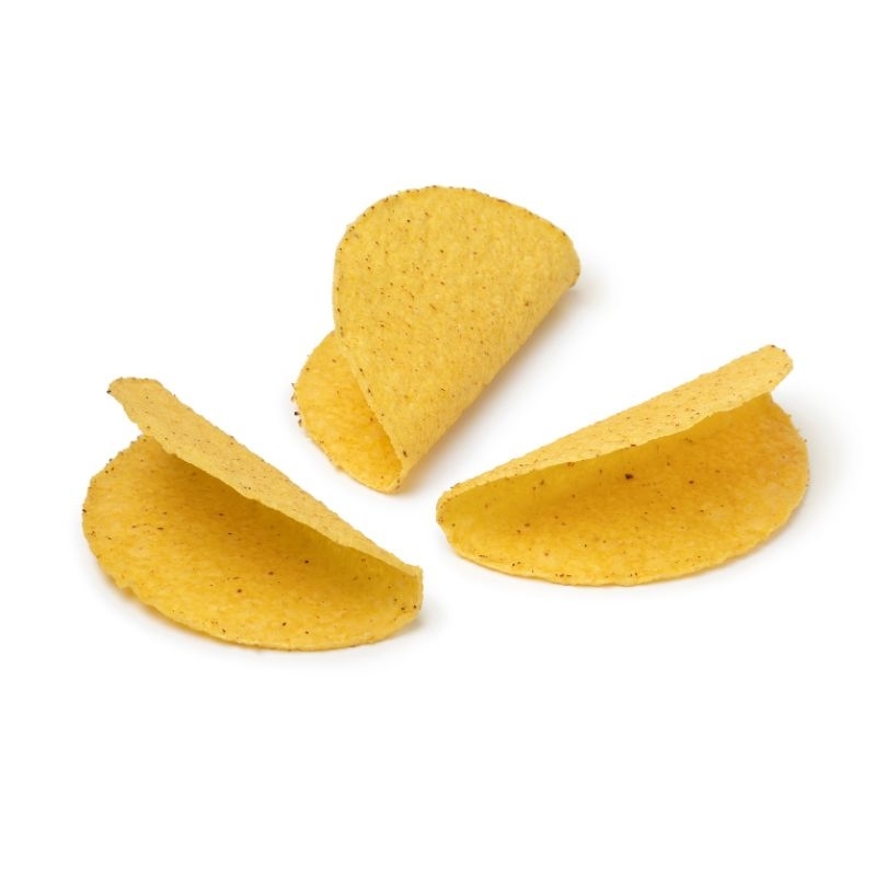 Mini Taco Shells 3 Inch (แผ่นแป้งมินิทาโก้เชลล์ขนาด 3 นิ้ว(1แพ็ค 40 ชิ้น )