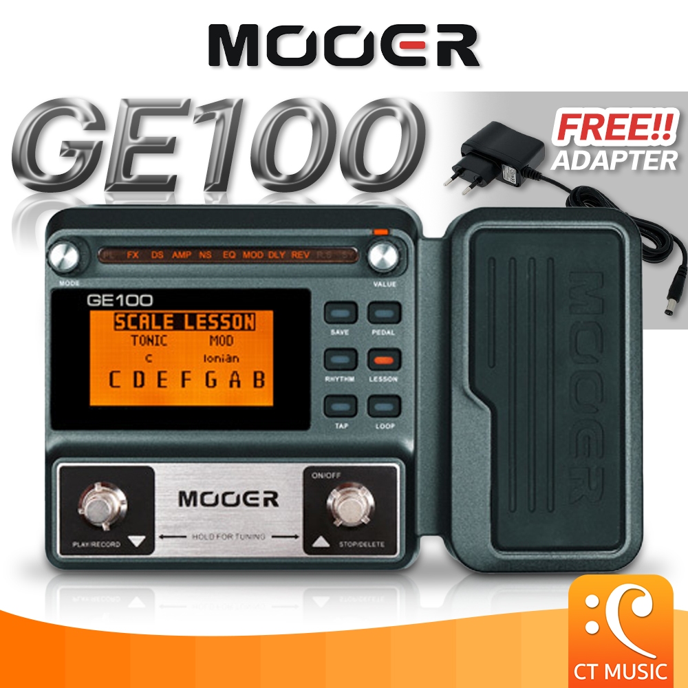[กทม.ส่งด่วนทันที] Mooer GE100 – Guitar Multi-Effects มัลติเอฟเฟค MOOER GE-100