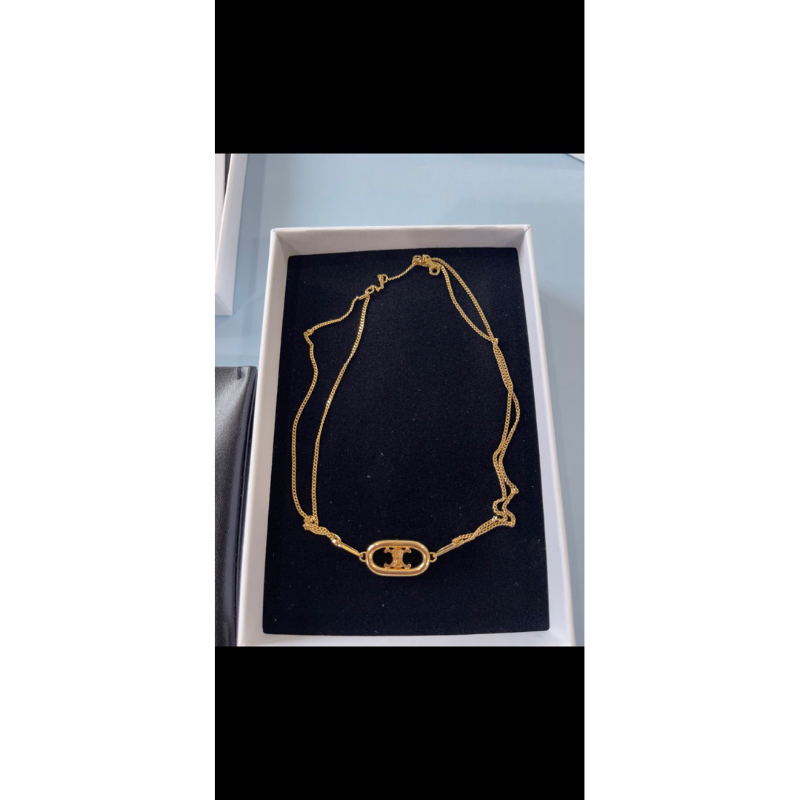 USED LIKE VERY NEW สร้อยคอ CELINE อุปกรณ์ครบ ออก shop icon siam