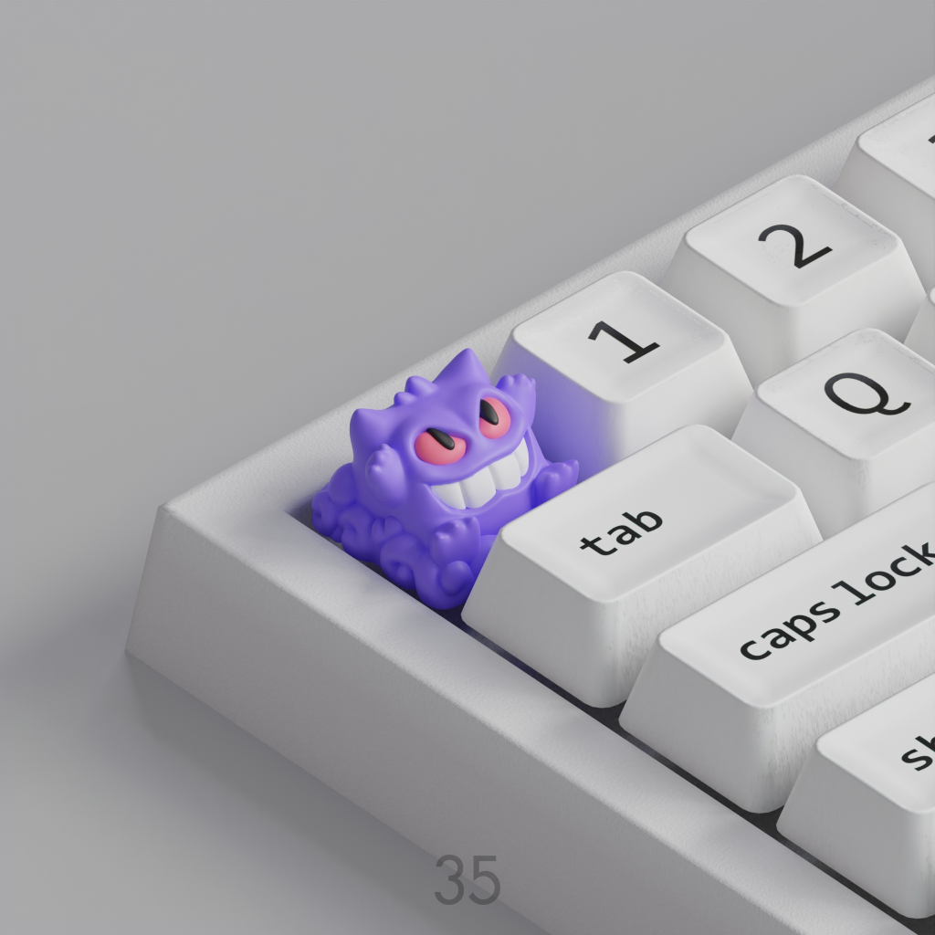 (พร้อมส่ง) เกงการ์ คีย์แคป ปุ่มคีย์บอร์ด แต่งคีย์บอร์ด | Gengar Keycap