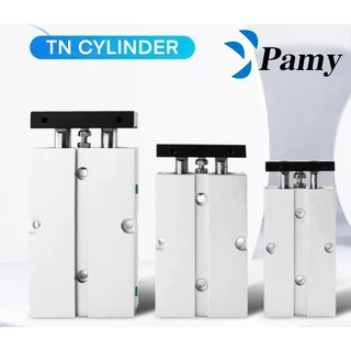 PAMY TN กระบอกลม Twin Rod Pneumatic Cylinder รุ่น TN16 TN20 TN25 TN32 คุณภาพสูง ส่งจากกรุงเทพ
