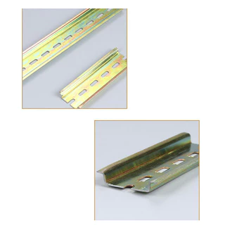 ส่งเร็วมากก !! รางปีกนก รางรีเลย์ STEEL DIN Rail 10/20//30/50CM. รางเหล็กชุบกัลวาไนซ์