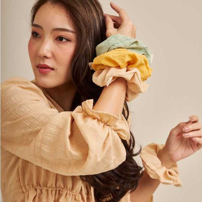 ยางมัดผมโดนัทผ้าแคนดี้ DONUT SCRUNCHIES - Something Simple