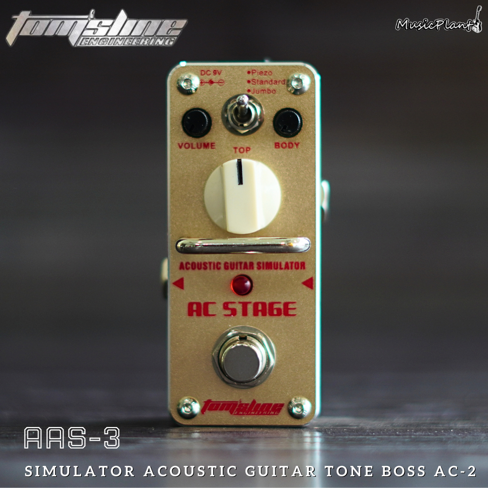 Tom's Line Engineering เอฟเฟคกีตาร์ รุ่น AAS-3 AC-Stage(Simulator Acoustic Guitar Tone Boss AC-2)
