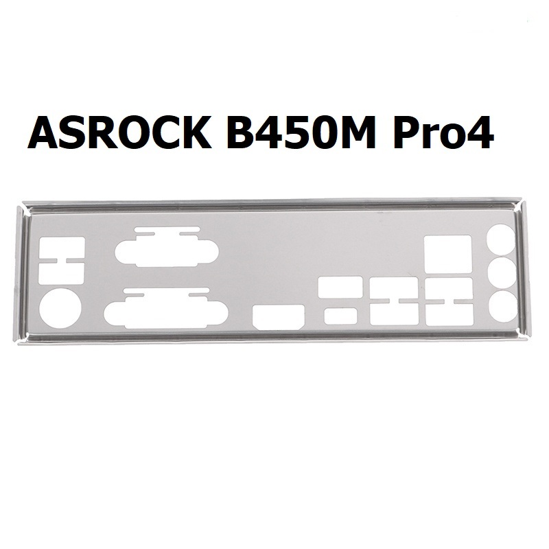 ฝาหลังเมนบอร์ด I/O Shield ASROCK B450M Pro4