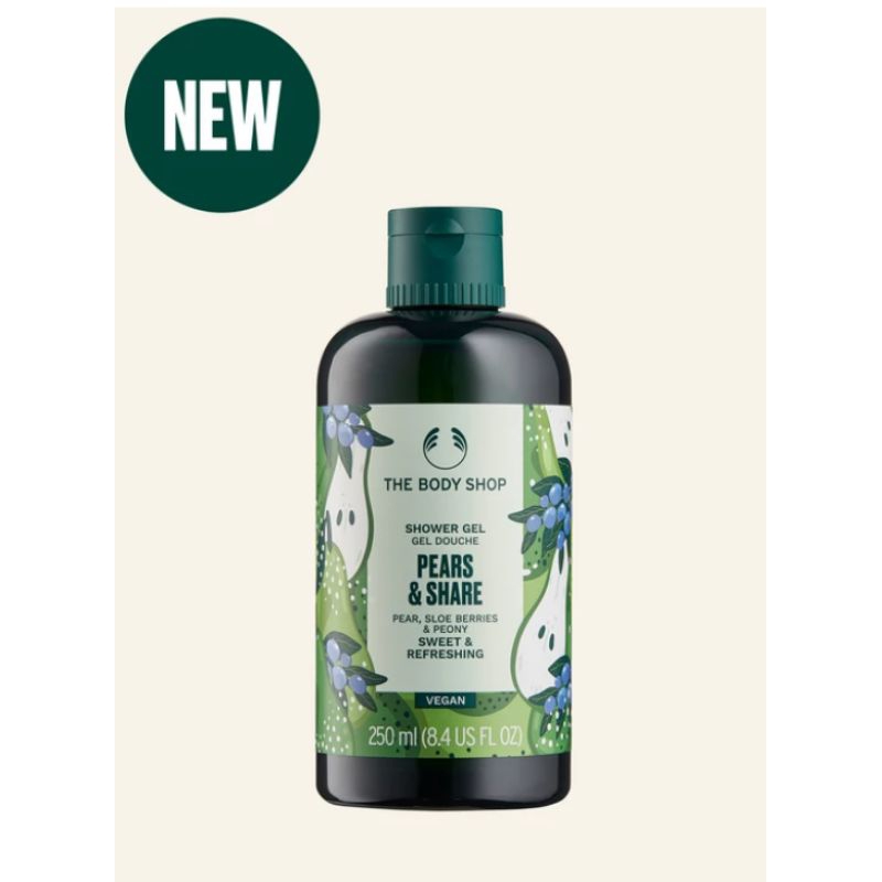 THE BODY SHOP PEARS & SHARE SHOWER GEL 250ML (LIMITED EDITION)