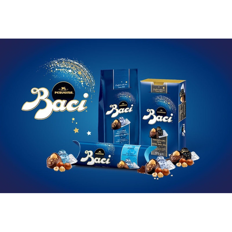 Baci Perugina classico original dark125g./Latte Milk 125g.ช็อกโกแลตนำเข้าจากอิตาลี🇮🇹