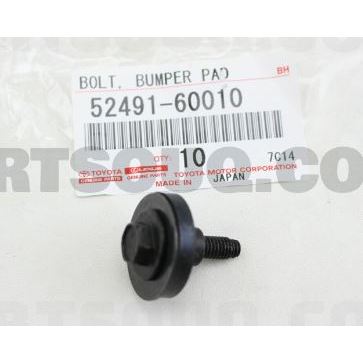 (ของแท้) 52491-60010 โบล์ท น๊อต ยึดฝาครอบกันชนหน้า ตัวล่าง โตโยต้า รีโว่  Toyota Revo ปี 2015-2021/ราคาต่อ 1 ชิ้น ราคา ถูกที่สุด ดีลบีเคเค