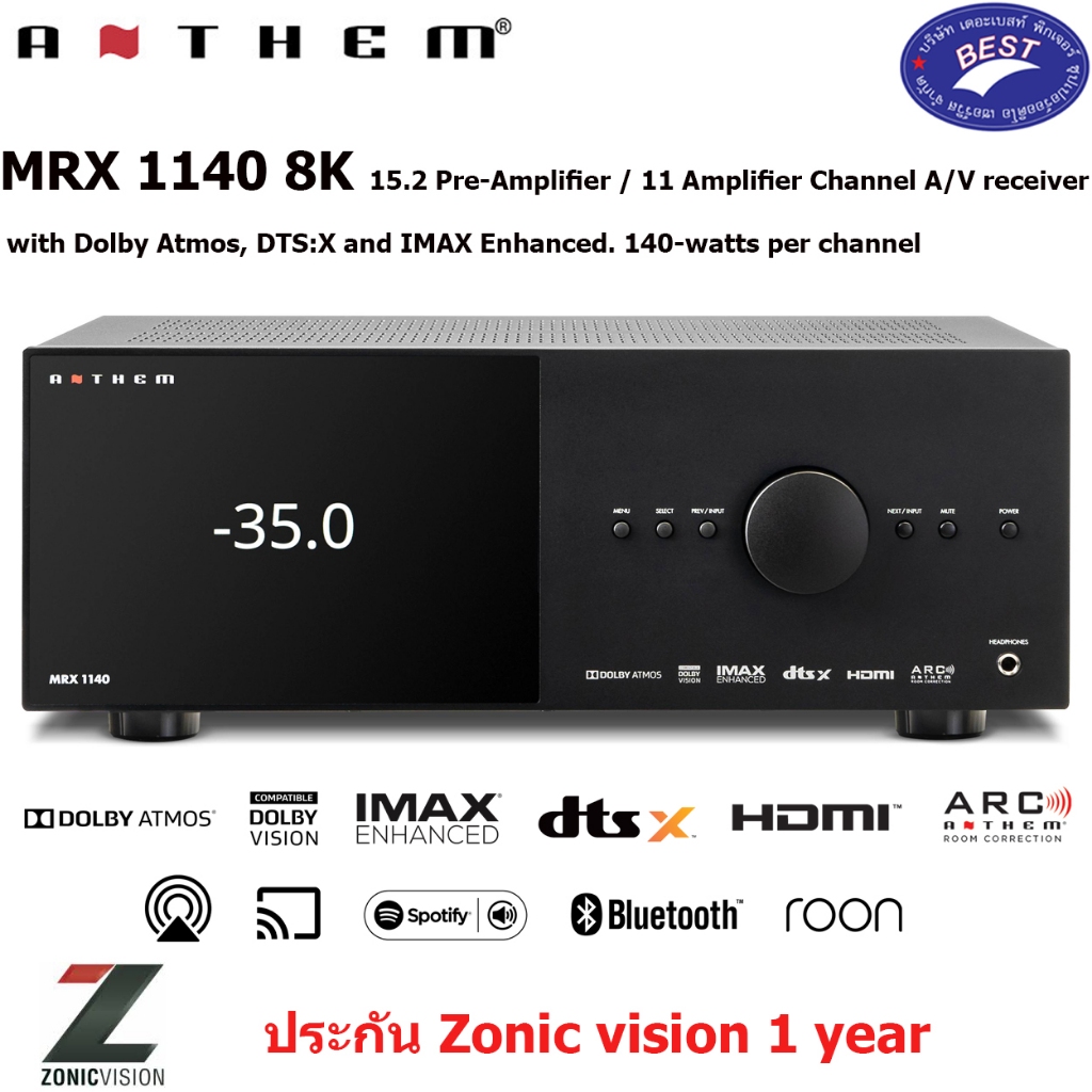 Anthem MRX 1140 8K A/V Receivers