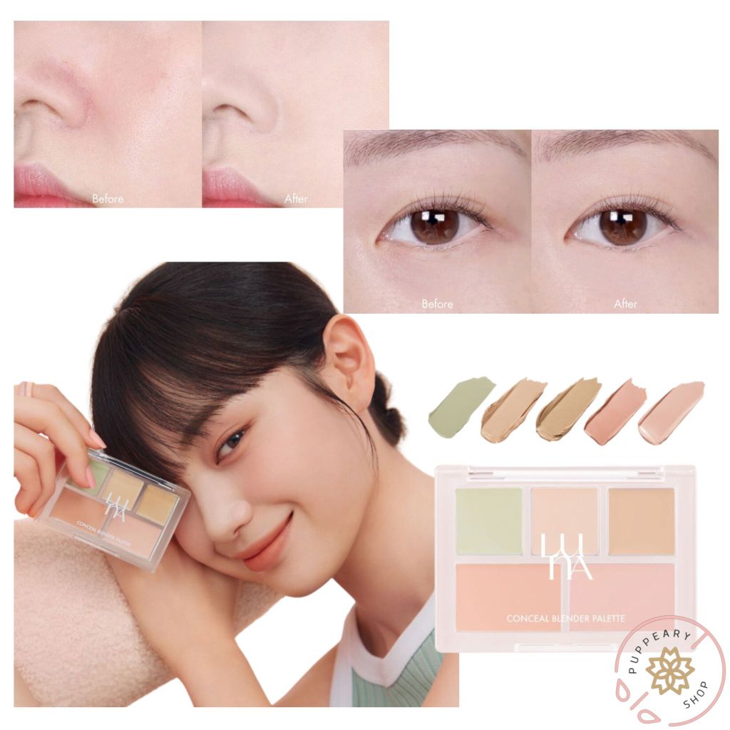 ( แท้/พร้อมส่ง ) LUNA CONCEAL BLENDER PALETTE ทำกับช่างแต่งหน้า i0i คอนซีลเลอร์พาเลทจบใน 1 จากลูน่า