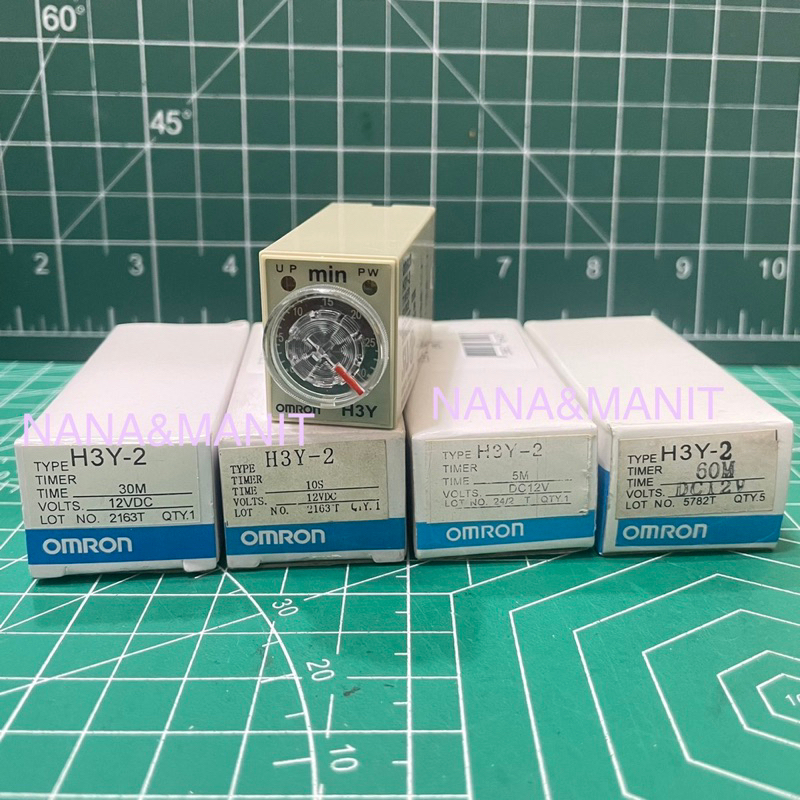 H3Y-2 12VDC TIMER 1S / 5S / 10S / 30S / 5M / 30M / 60M //พร้อมส่งในไทย🚛💨