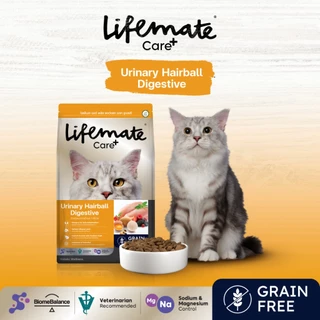 Lifemate Care+ Urinary Hairball Digestive อาหารแมวโตสูตรป้องกันปัญหาทางเดินปัสสาวะ ขนาด 1 กิโลกรัม (C62)