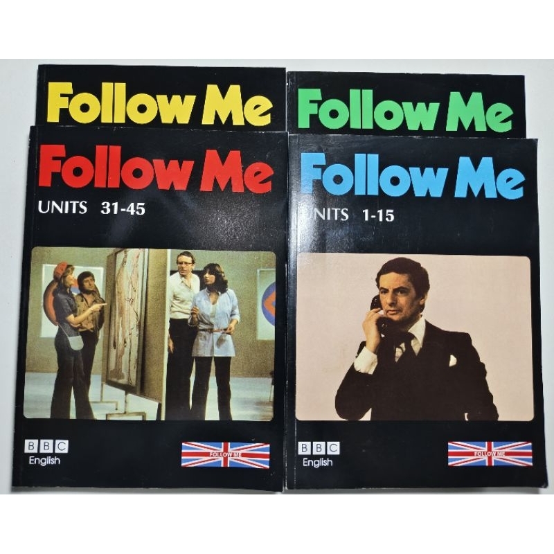 หนังสือภาษาอังกฤษมือสอง หนังสือสอนภาษาอังกฤษ Follow me เล่ม1-4 ครบหลักสูตร ขายยกเซต