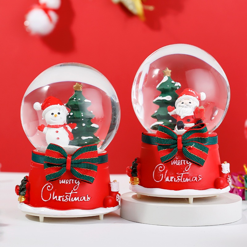 christmas crystal ball ลูกแก้วหิมะ ซานตาคลอส สโนว์บอล  ตั้งโต๊ะ ลูกแก้ว ตกแต่ง ของขวัญวันเกิด คริสต์มาส มีหลายรูปแบบ