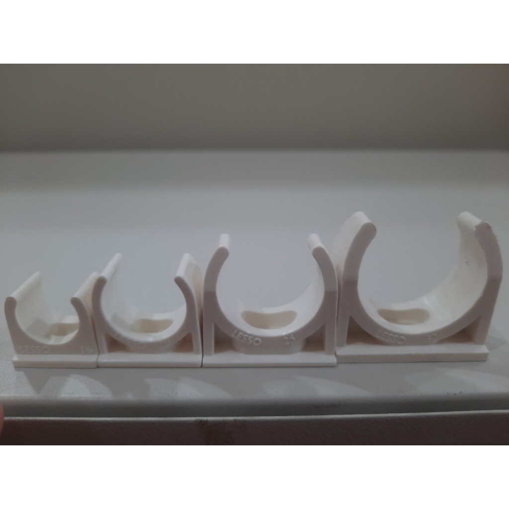 คลิปก้ามปู Anzens สีขาว ขนาด16mm. 20mm. 25mm. 32mm. (แพ็ค10ชิ้น)